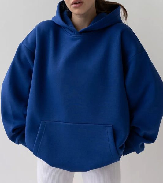 Women's Oversized Hoodie in Dark Blue