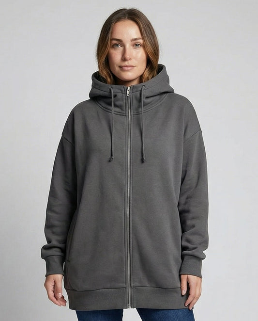 Women's Oversized Zip Hoodie