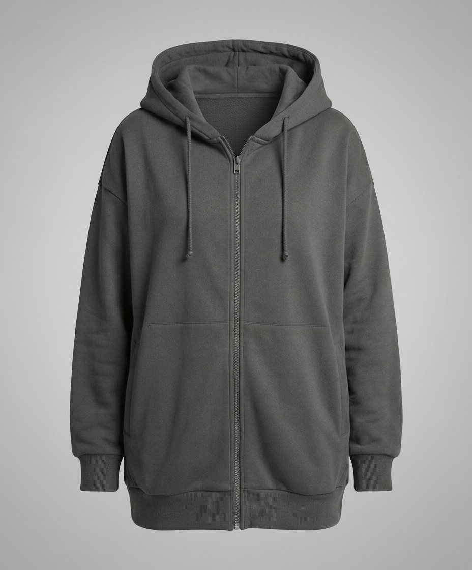 Women's Oversized Zip Hoodie
