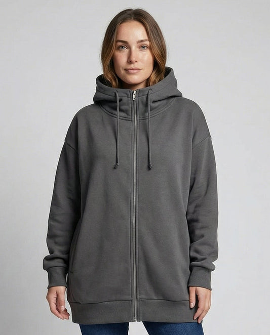 Women's Oversized Zip Up Hoodie