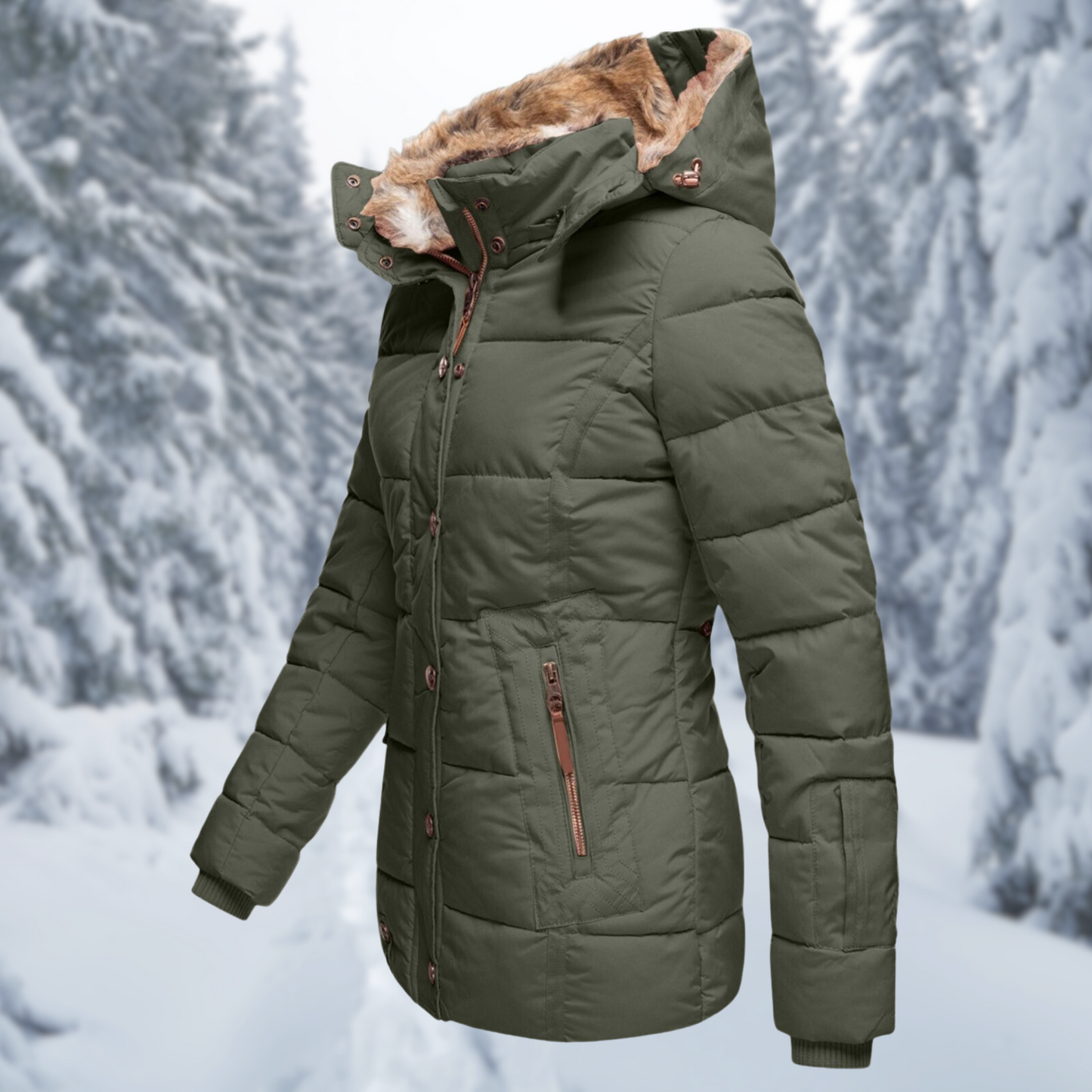 Women's Padded Hooded Parka
