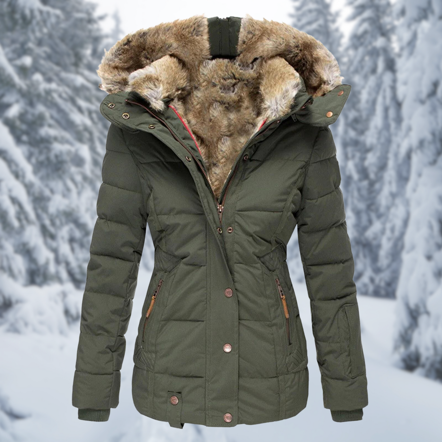 Women's Padded Hooded Parka