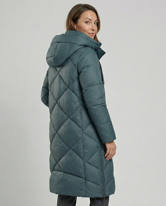 Women's Quilted Longline Coat