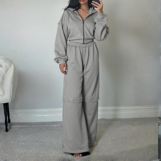 Women's Relaxed Fit Hoodie and Joggers Lounge Set