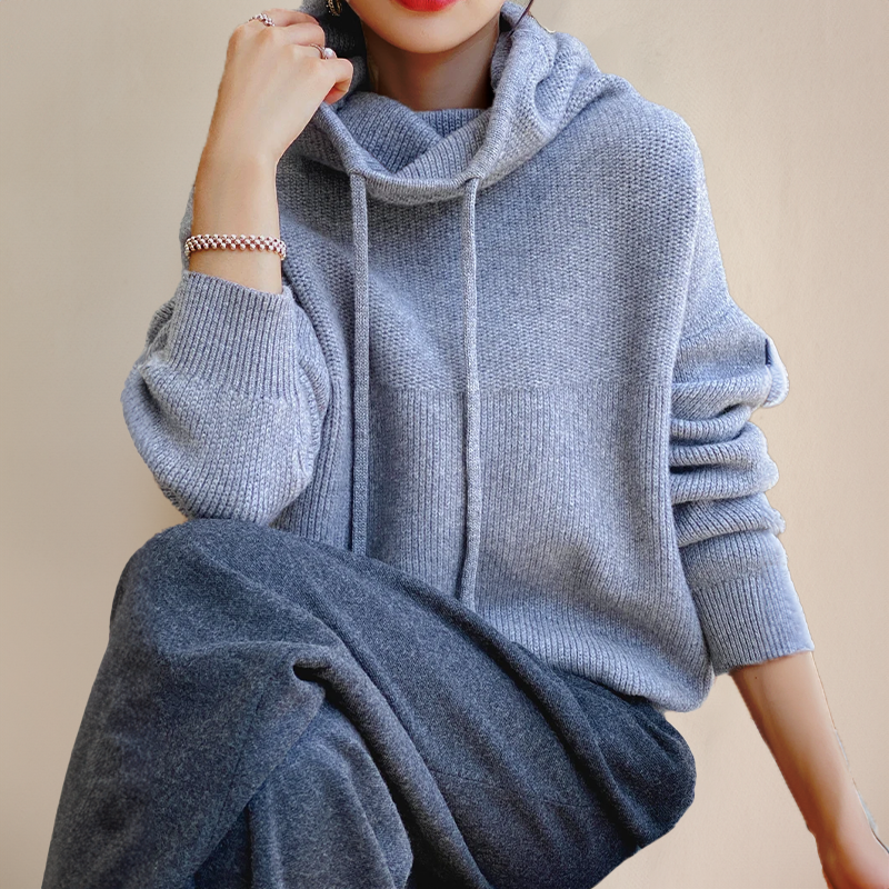 Women's Relaxed Knit Hoodie