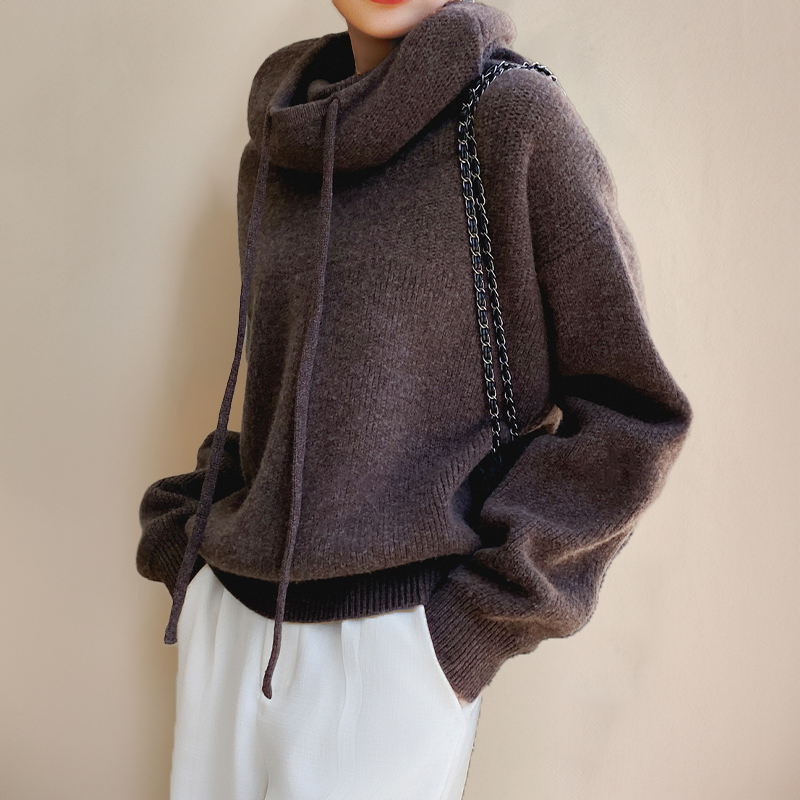 Women's Relaxed Knit Hoodie