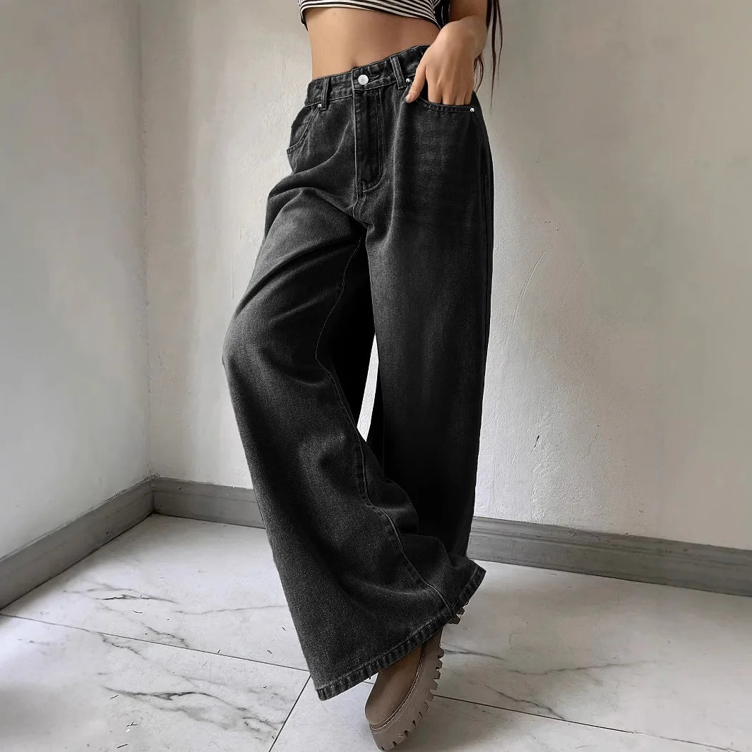 Women's Relaxed Wide Leg Baggy Jeans