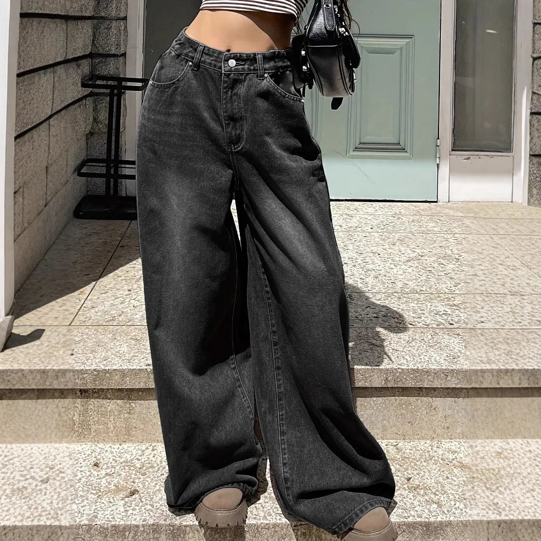 Women's Relaxed Wide Leg Baggy Jeans