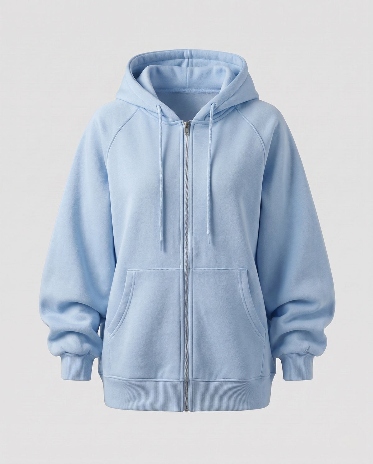 Women's Relaxed Zip Hoodie in Blue