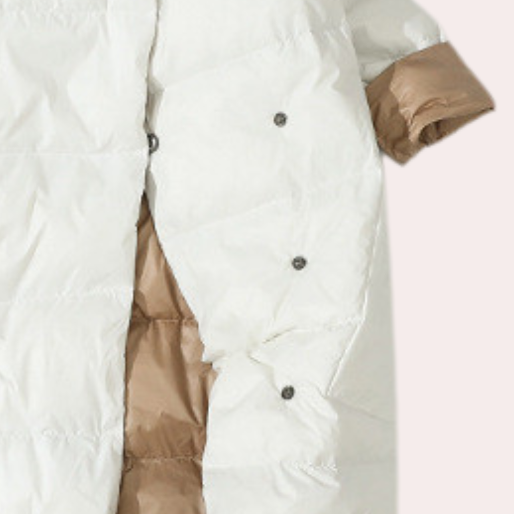 Women's Reversible Long Puffer Winter Jacket