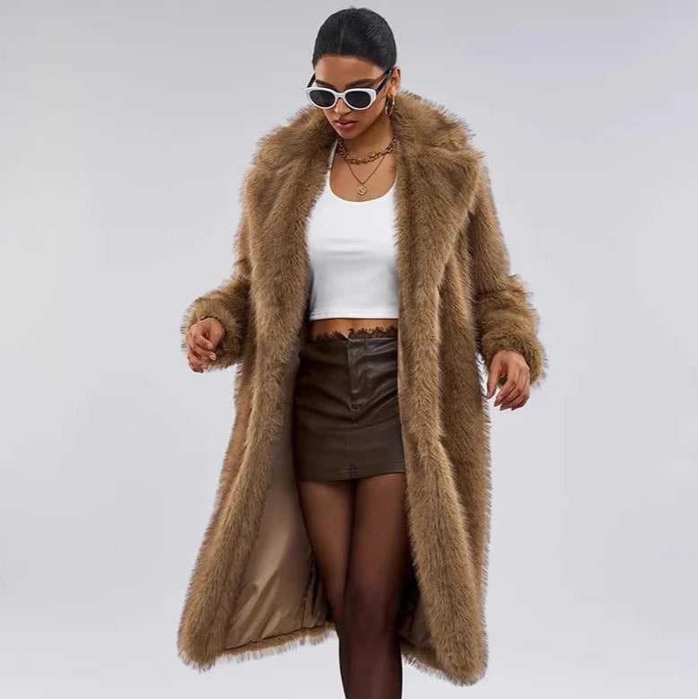 Women's Shaggy Faux Fur Coat