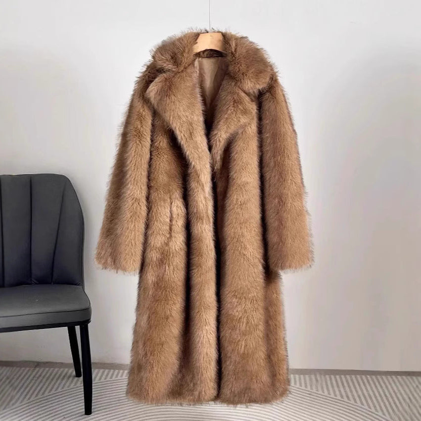 Women's Shaggy Faux Fur Coat