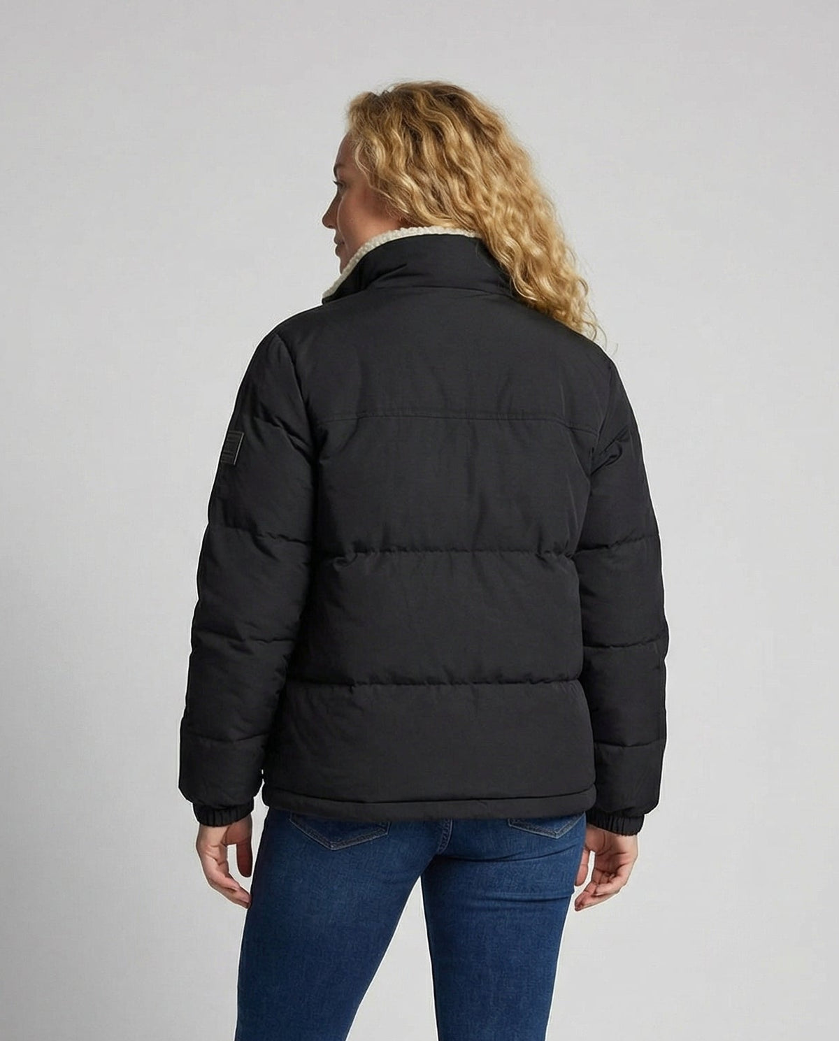 Women's Sherpa Lined Puffer Winter Jacket