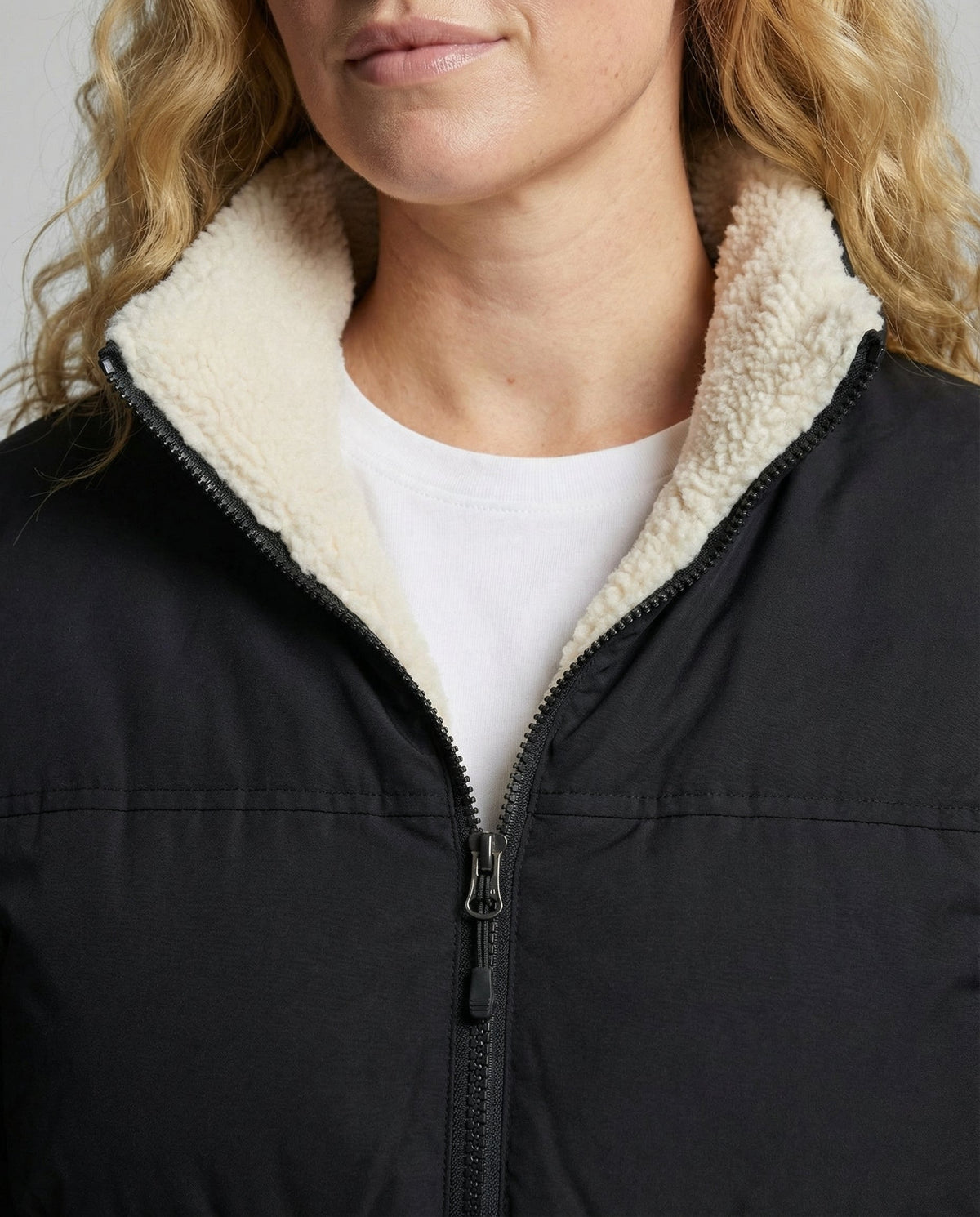 Women's Sherpa Lined Puffer Winter Jacket