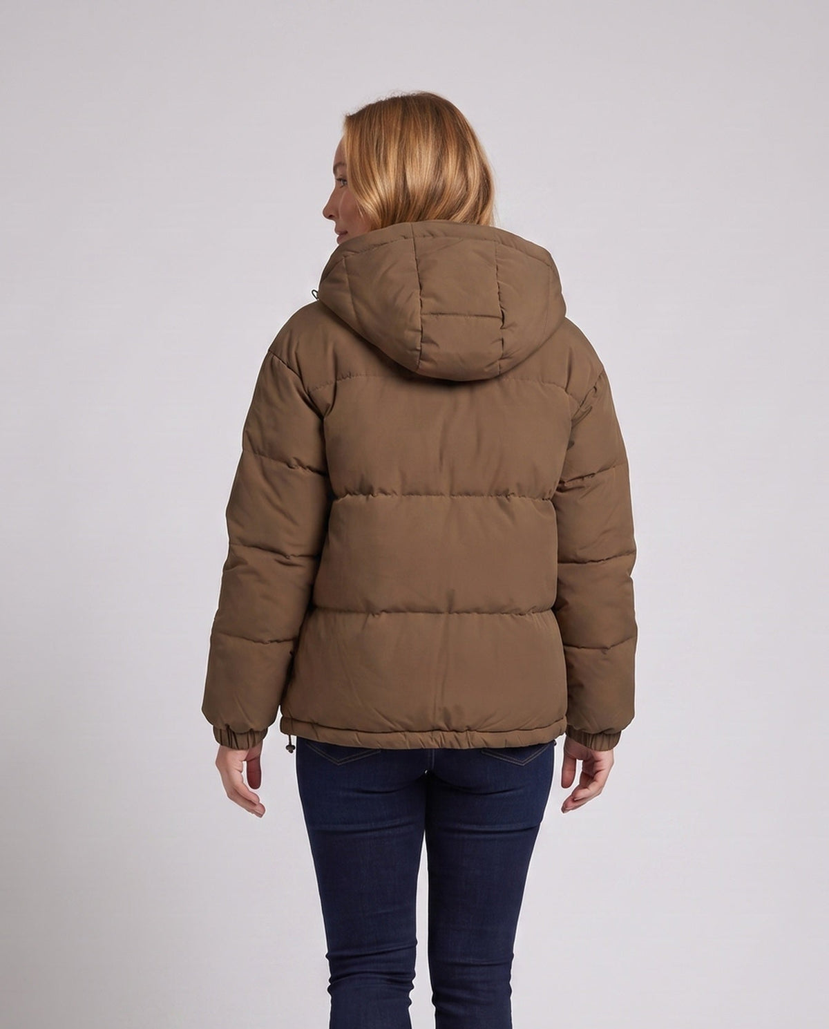 Women's Short Hooded Puffer Winter Jacket