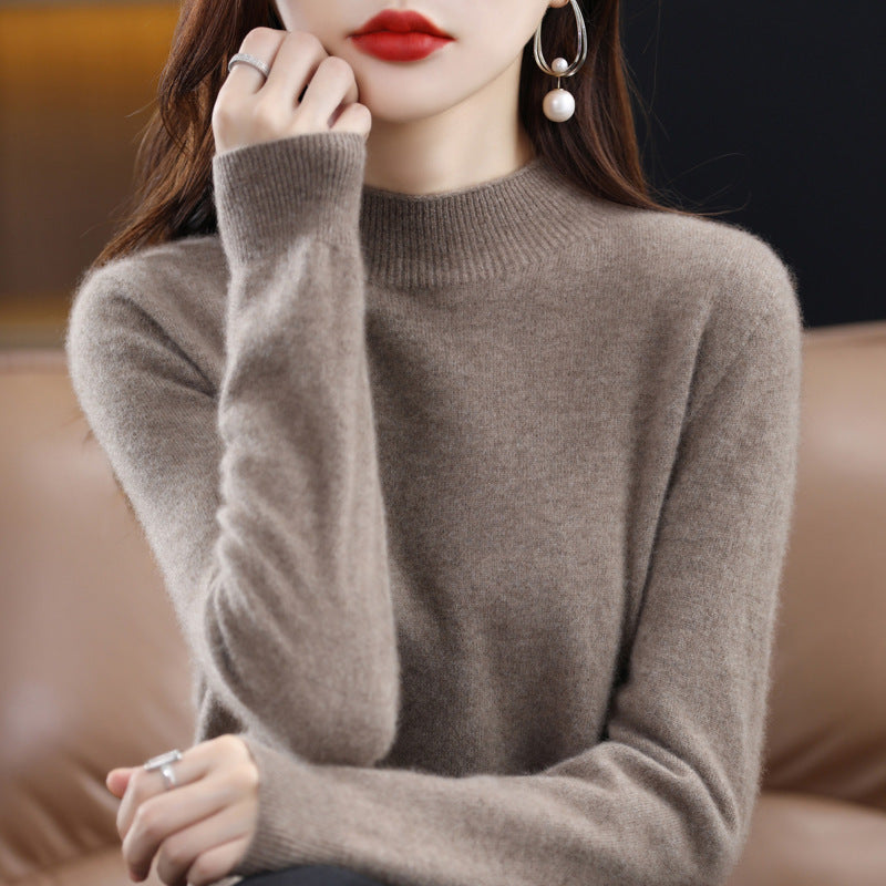 Women's Slim Fit Mock Neck Sweater
