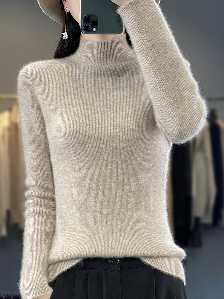 Women's Soft Brushed Mock Neck Sweater