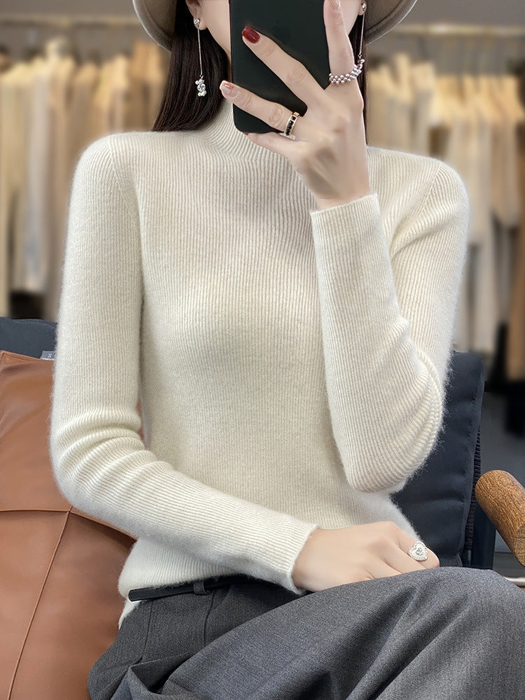 Women's Soft Brushed Mock Neck Sweater