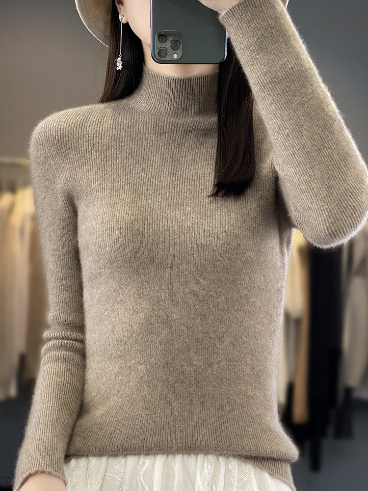 Women's Soft Brushed Mock Neck Sweater