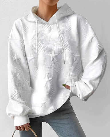 Women's Star Textured Hoodie