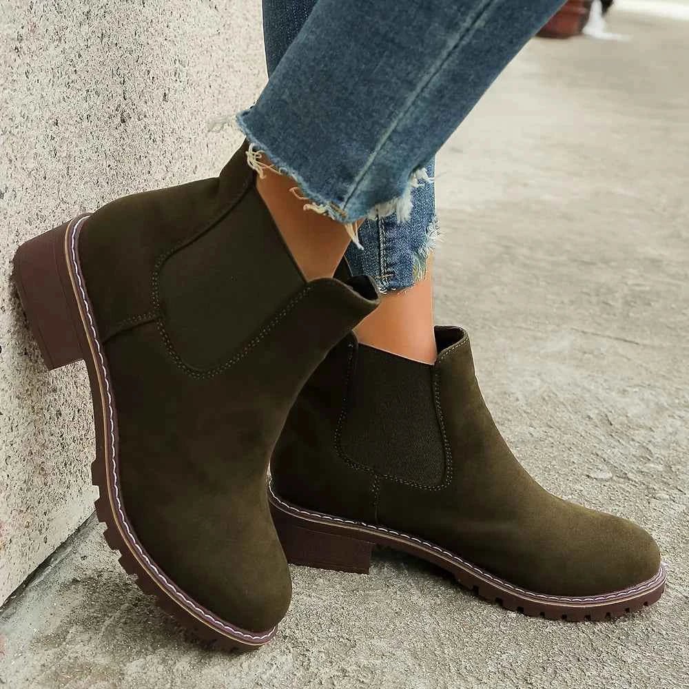 Women's Suede Chelsea Boots