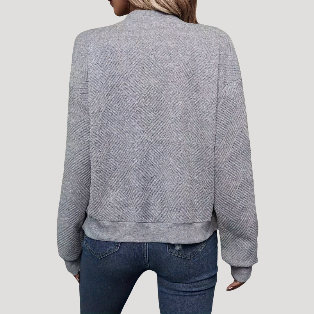 Women's Textured Bomber Jacket