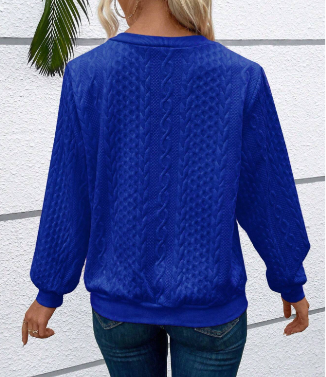 Women's Textured Quarter Zip Sweater