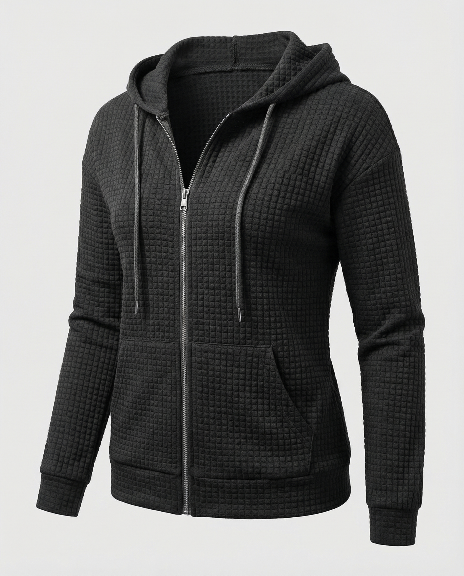 Women's Waffle Zip Hoodie