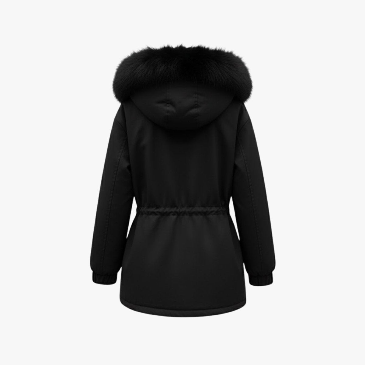 Women's Warm Faux Fur Trim Winter Parka