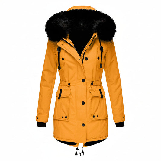 Women's Warm Hooded Parka Coat for Cold Days